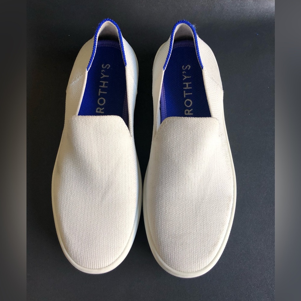 Rothy’s The Original Slip On Sneaker “Bright White” Size: US W6